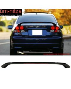 Fits 01-05 Honda Civic Sedan Factory Style Trunk Spoiler Painted #B92P Black