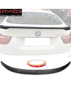 Fits 08-14 BMW X6 E71 Performance 2 Style Carbon Fiber Rear Trunk Spoiler