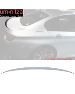 Fits 11-16 F10 Sedan M5 Trunk Spoiler Painted A83 Glacier Silver II Metallic