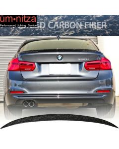 Fits 12-18 BMW 3 Series F30 F80 P Style Trunk Spoiler Wing Forged Carbon Fiber