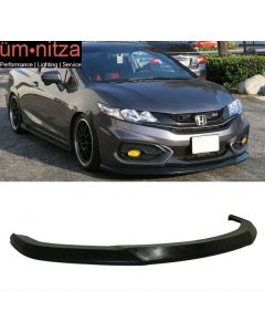 Fits 14-15 Civic 2DR Coupe IKON Style Front Bumper Lip - PU