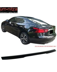 Fits 16-18 Maxima A36 OE Factory Trunk Spoiler Painted Super Black #KH3