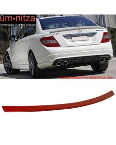 Fits 08-14 Benz C-Class W204 AMG Trunk Spoiler Painted #590 Mars Red