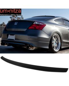 Fits 08-12 Honda Accord 2Dr Coupe OE Factory Style Unpainted ABS Trunk Spoiler