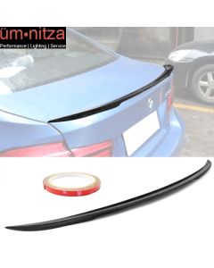 Fits 12-20 BMW 3-Series F30 F80 P Style Carbon Fiber Rear Trunk Spoiler Wing CF