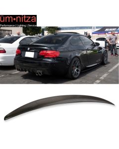 Fits 07-13 Fit BMW 3 Series E92 Coupe Performance Carbon Fiber CF Trunk Spoiler