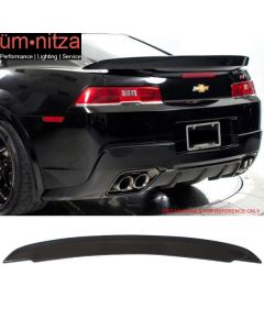 14-15 Camaro Flush Mount Z28 Painted #WA122V Berlin Blue Metallic Trunk Spoiler