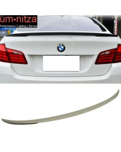 Fits 11-16 Fit BMW 5-Series F10 Sedan Unpainted ABS Performance Trunk Spoiler