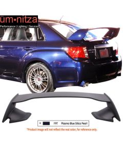 Fits 08-14 Subaru Impreza WRX STI Style Rear Trunk Spoiler Painted #F9T Blue