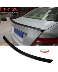 Fits 08-14 Mercedes-Benz C-Class W204 2 Door CF Trunk Spoiler