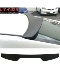 Fits 16-18 Honda Civic X 10th Gen Sedan 4Dr V Style Roof Spoiler Wing - ABS