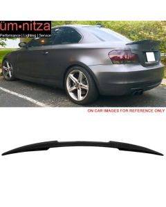 Fits 07-13 E82 1 Series M4 Trunk Spoiler Painted #475 Black Sapphire Metallic