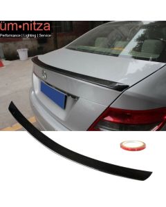 Fits 08-14 Mercedes-Benz C-Class W204 4 Door CF Trunk Spoiler