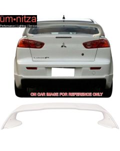 Fits 08-17 Lancer EVO 10 Evolution X Trunk Spoiler Painted ABS #W37 Wicked White