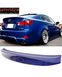 Fits 06-13 Lexus IS250 IK Style Trunk Spoiler OE Painted Ultrasonic Blue #8U1