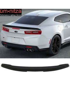 Fits 16-19 Chevy Camaro Factory Style Flush Mount 3-Piece Blade Trunk Spoiler