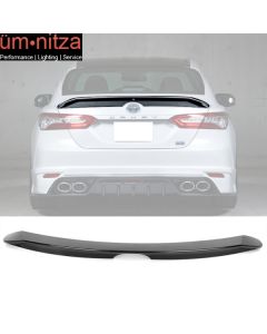 Fits 18-23 Toyota Camry PB Style Rear Trunk Lid Spoiler Wing Lip ABS Gloss Black