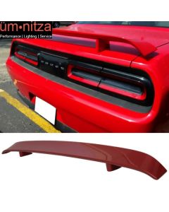 Fits 08-19 Dodge Challenger OE Trunk Spoiler Painted Inferno Red Crystal Pearl