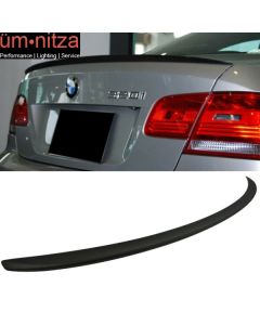 Fits 07-13 Fit BMW E92 3 Series Coupe M3 Style Trunk Spoiler Wing - Matte Black ABS