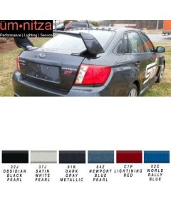 Fits 08-14 WRX 08-11 Impreza STI Style Trunk Spoiler Painted OE Color