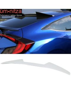 Fits 16-18 Civic Coupe V Style Painted Roof Spoiler #NH788P White Orchid Pearl