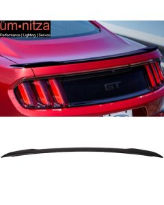 Fits 15-23 Ford Mustang GT Trunk Spoiler Painted Shadow Black # G1 - ABS