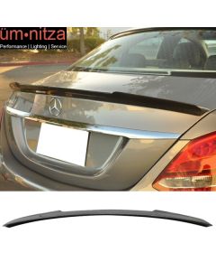 Fits 15-17 Benz C-Class W205 Sedan V Style Carbon Fiber (CF) Trunk Spoiler Wing