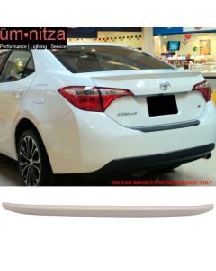 Fits 14-17 Toyota Corolla OE Style Trunk Spoiler Painted #040 Super White II