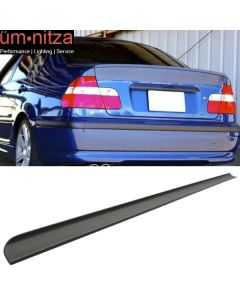 Fits 01-06 Nissan Skyline V35 PU Flexible Unpainted Black Trunk Spoiler Wing