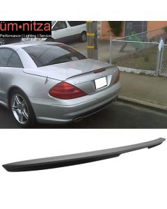 Fit 03-11 Benz R230 SL-Class AMG Style Rear Trunk Spoiler Wing Lip ABS Unpainted