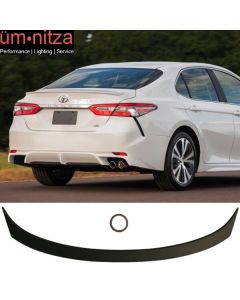 Fits 18-23 Toyota Camry OE Style Flush Mount Unpainted Rear Trunk Wing Spoiler