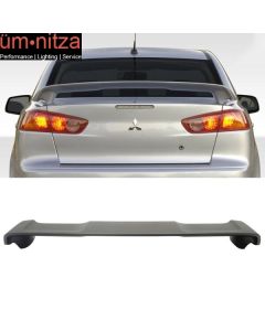 Fits 08-17 Mitsubishi Lancer OE Style Rear Trunk Spoiler Wing Matte Black ABS