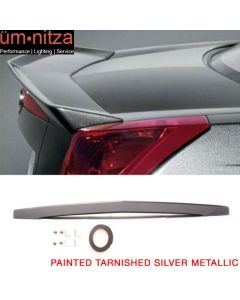 Fits 03-07 CTS 4Dr Trunk Spoiler Painted # WA911L Dark Tarnished Silver Metallic