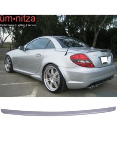 Fits 05-10 SLK R171 Convertible AMG Trunk Spoiler Painted #744 Silver Metallic