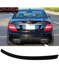 Fits 08-14 Benz W204 C Class AMG Style Rear Trunk Spoiler Wing Lip Unpainted ABS