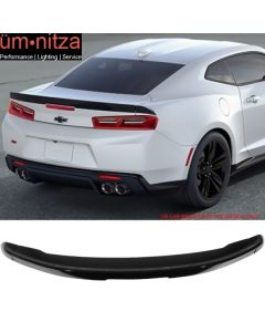 Fits 16-23 Chevrolet Camaro OE Style Trunk Spoiler Wing Painted #WA384A Black