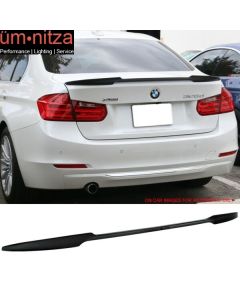 12-20 BMW 3 Series F80 M3 F30 4Dr V Style Trunk Spoiler Painted Jet Black #668