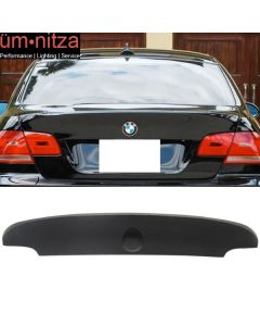 Fits 07-13 E92 3 Series Coupe CSL Style Matte Black Trunk Spoiler Wing - ABS