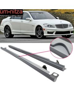 Fits 07-13 Mercedes-Benz W221 S Class Side Skirts Extension Pair - PP