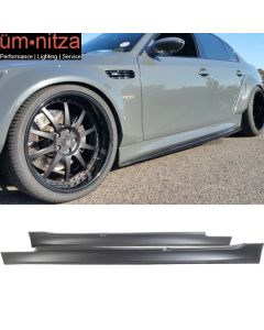 Fits 04-10 BMW E60 E61 5-Series M5 Style PP Side Skirts Panels Extension Pair