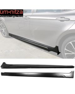 Fits 18-23 Toyota Camry IKON Style Side Skirts Matte Black - PP