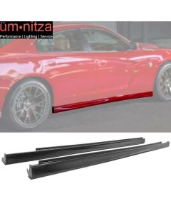 Fits 11-23 Dodge Charger Side Skirts Extension Rocker Panels Pair Unpainted - PU