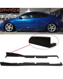 Fits 02-06 Acura RSX DC5 CS Style 2PCS Side Skirts Rocker Panels Extension PU