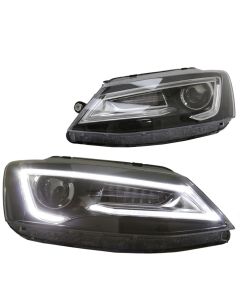 2011-2017 VW Jetta MK6 Projector Headlight W/ LED DRL - Signal - Demon Eye