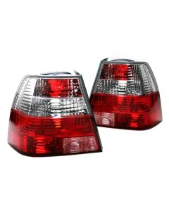 99-05 VW JETTA BORA MK4 RGR-STYLE EURO TAILLIGHTS - CRYSTAL CLEAR/RED