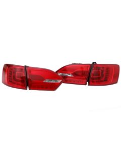 11-14 VW Jetta MK6 Sedan R Style LED Taillights - Cherry Red - Error Free