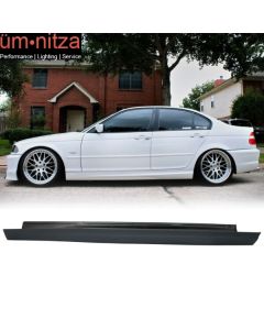 Fits 99-05 Fit BMW E46 3 Series 4Dr MT M Sport PP Side Skirts Bodykits