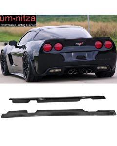 Fits 2005-2013 Chevy Corvette C6 Z06 ZR1 Side Skirts Carbon Fiber CF