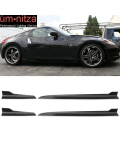 Fits Nissan 370Z 350Z Fairlady Maxima Side Skirts Rocker Panels 4PCS (PP)