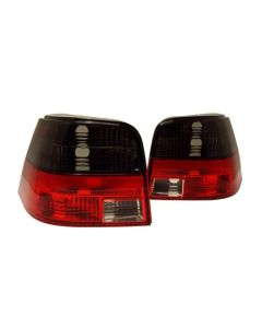 99-05 VW MK4 Golf/GTI/R32 Euro Taillights - Crystal Smoke/Red